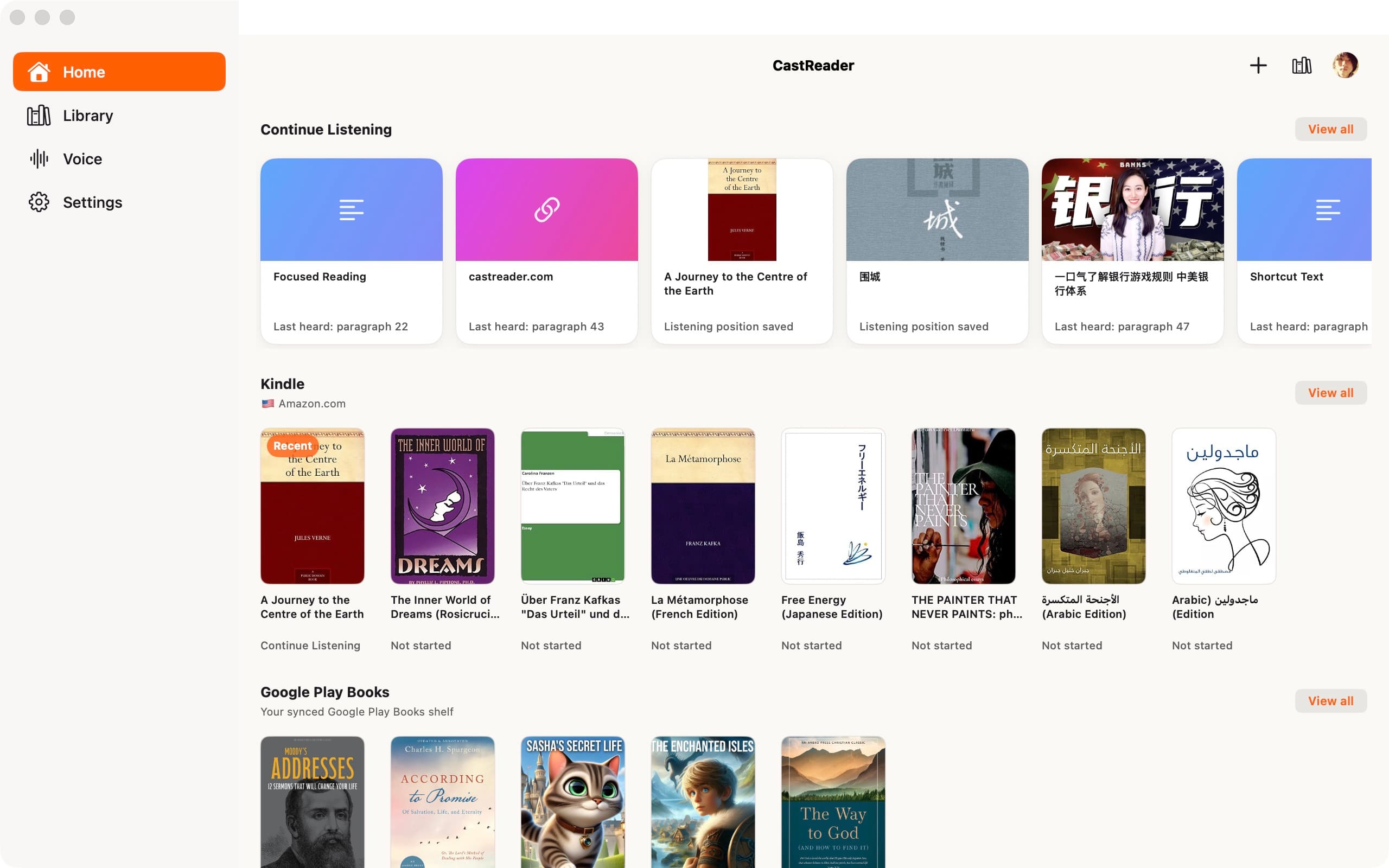 MacBook · CastReader for Mac